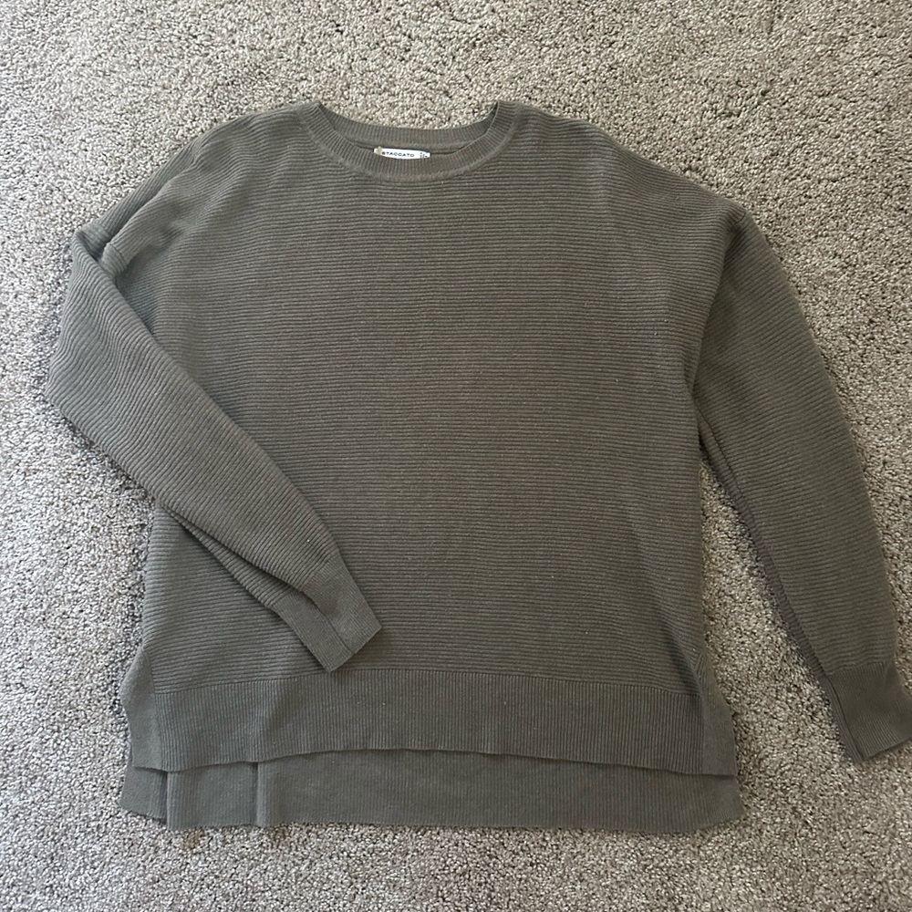 Staccato Women's Olive Crewneck Sweater